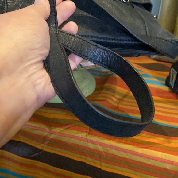 The Sak Leather Stitched Hobo Shoulder Bag - Picture 7 of 12